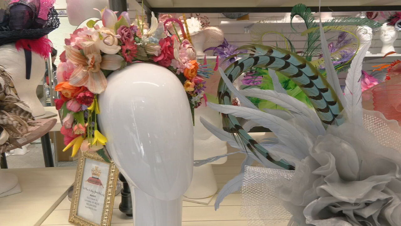Derby hats and fascinators at Mat Hatter 502 in Louisville